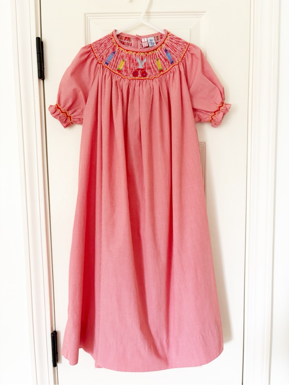 6 • orient expressed red gingham back to school dress